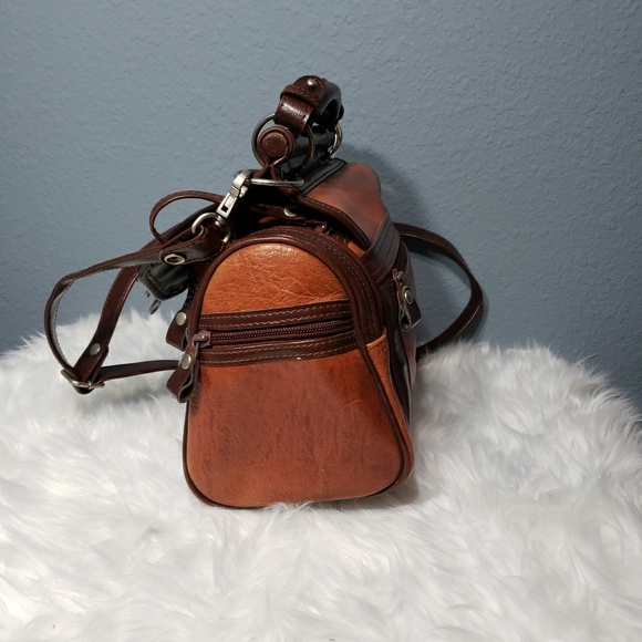 VINTAGE Handbag Shoulder Brown - Picture 4 of 8